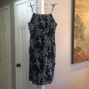 Navy floral sundress
